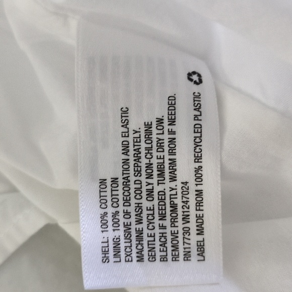 LoveShackFancy Target Penelope White Ruffle Embroidered Cotton Mini Dress 2X - Picture 13 of 15